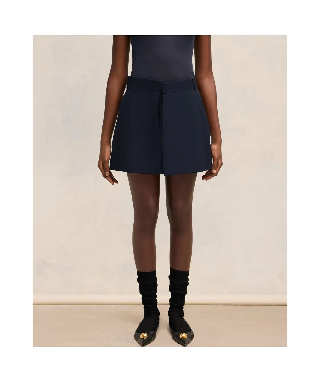 Concealed-Fastened Mini Skirt