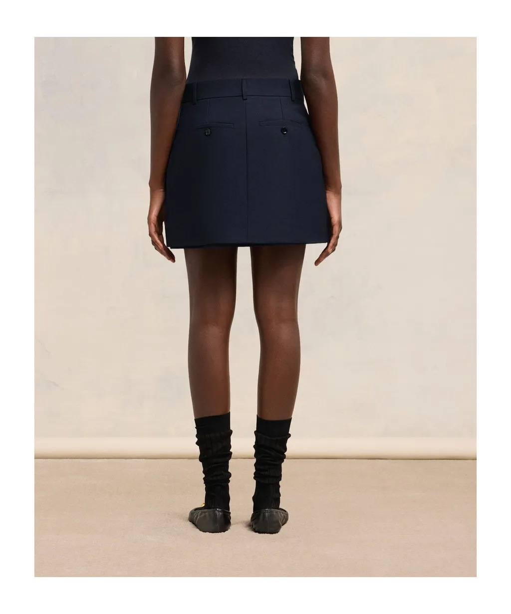 Concealed-Fastened Mini Skirt