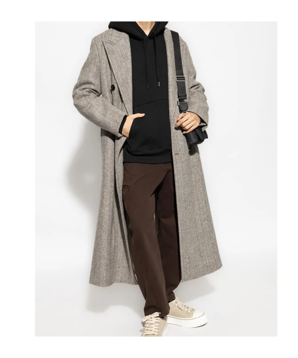 Long-Sleeved Drawstring Hoodie