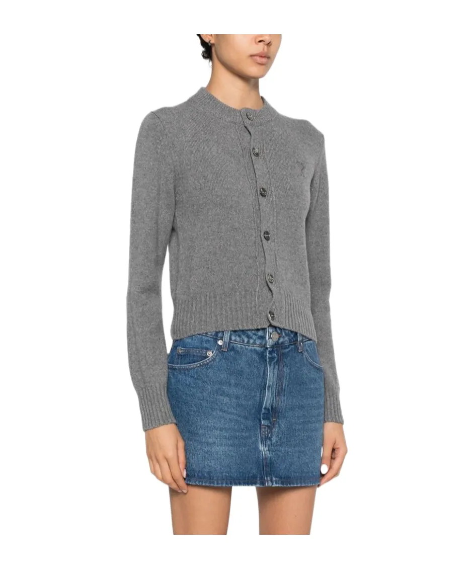 Ami De Coeur Buttoned Knitted Cardigan