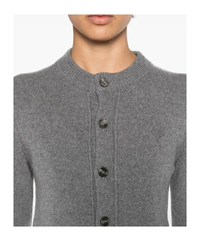 Ami De Coeur Buttoned Knitted Cardigan