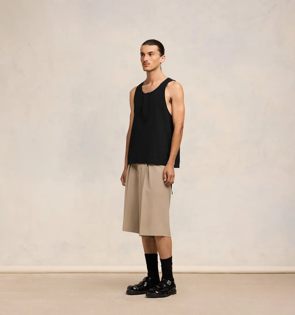 Drawstring Sleeveless Tank Top