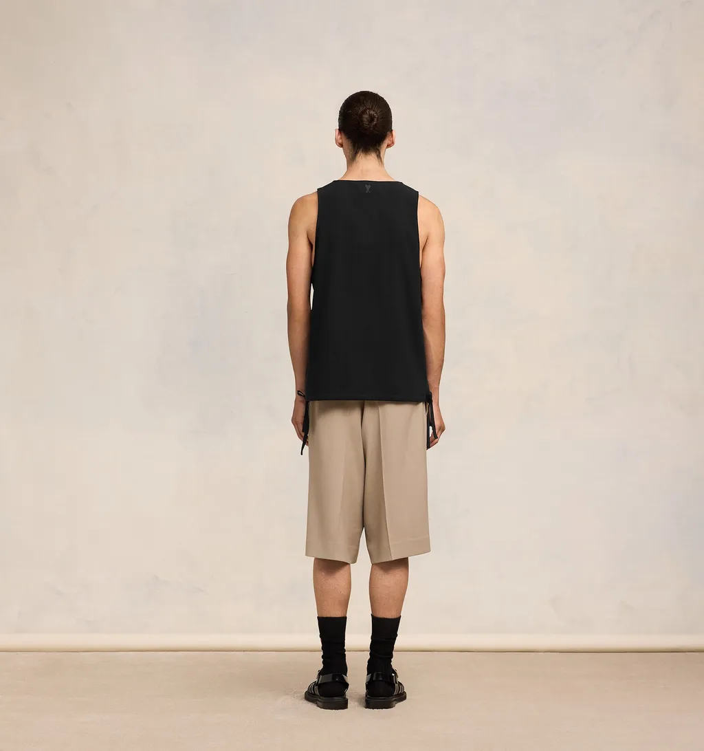 Drawstring Sleeveless Tank Top