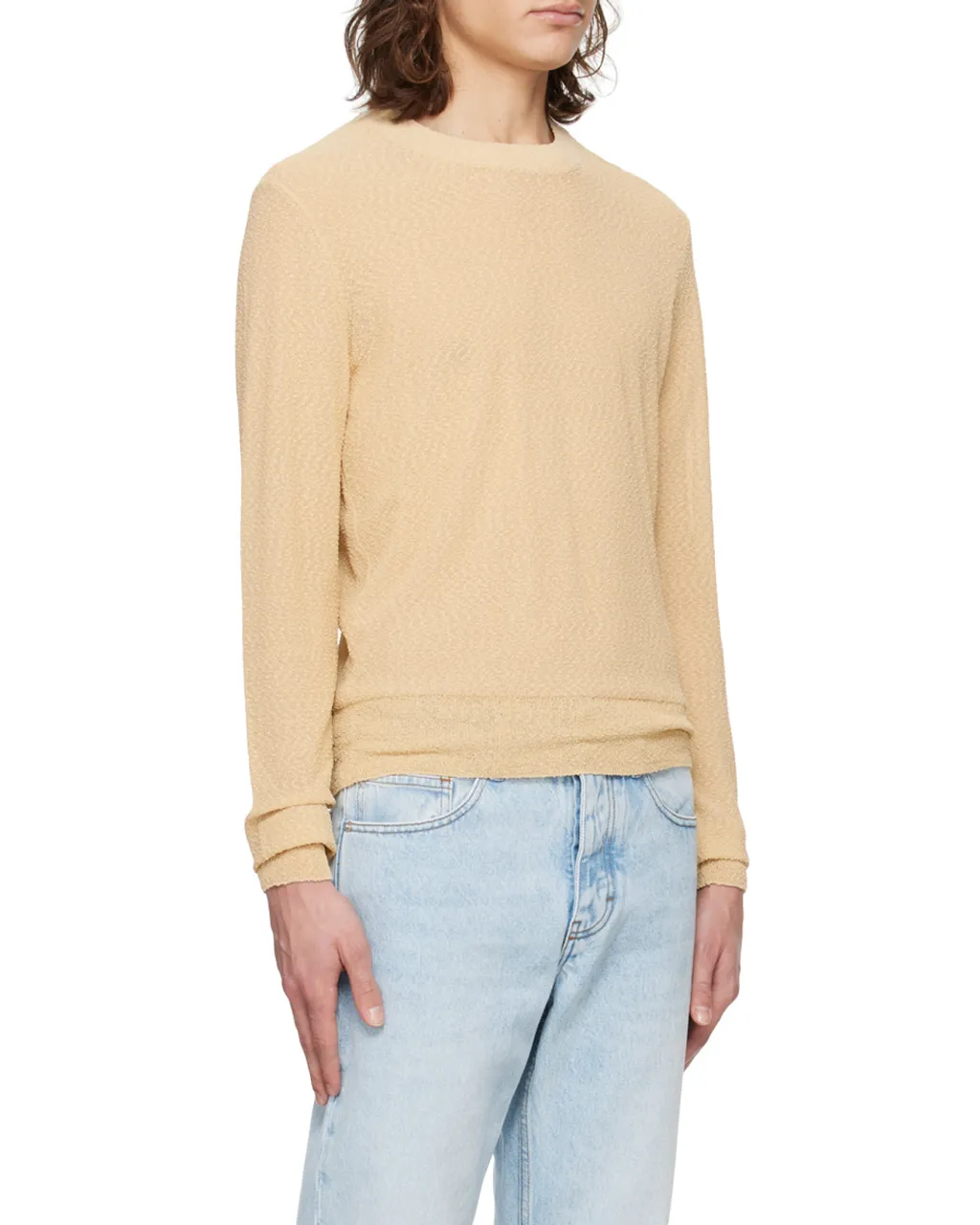 Round-Neck Long-Sleeved Sweater