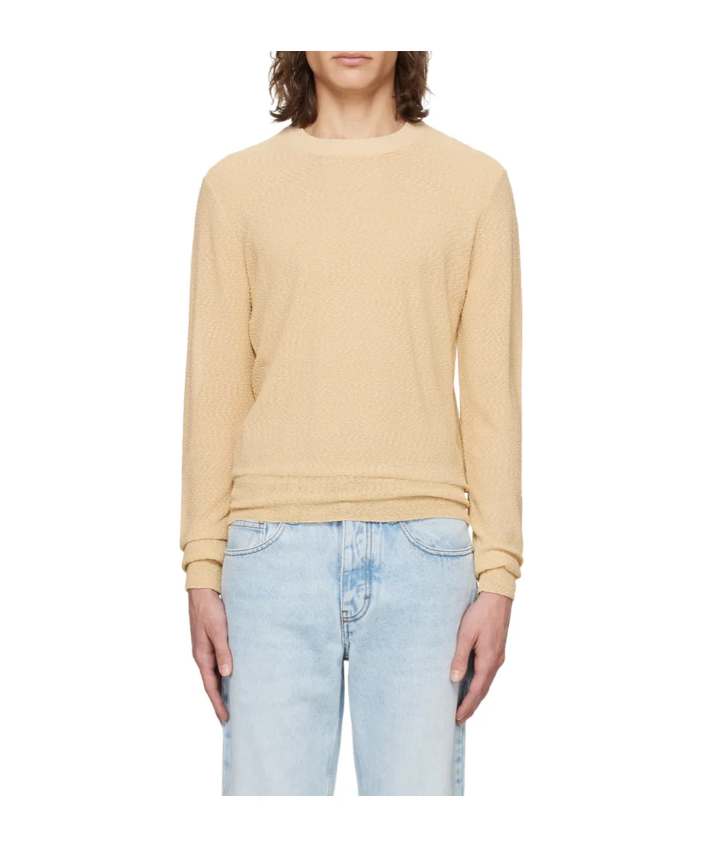 Round-Neck Long-Sleeved Sweater