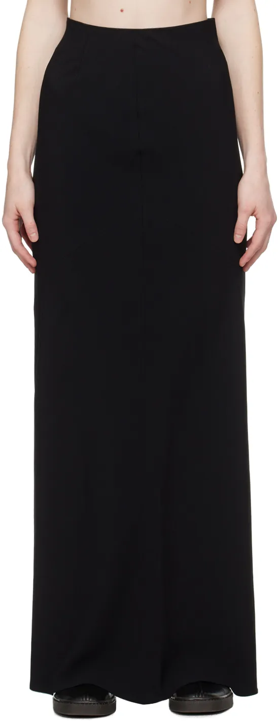 Bias-Cut Flared Maxi Skirt