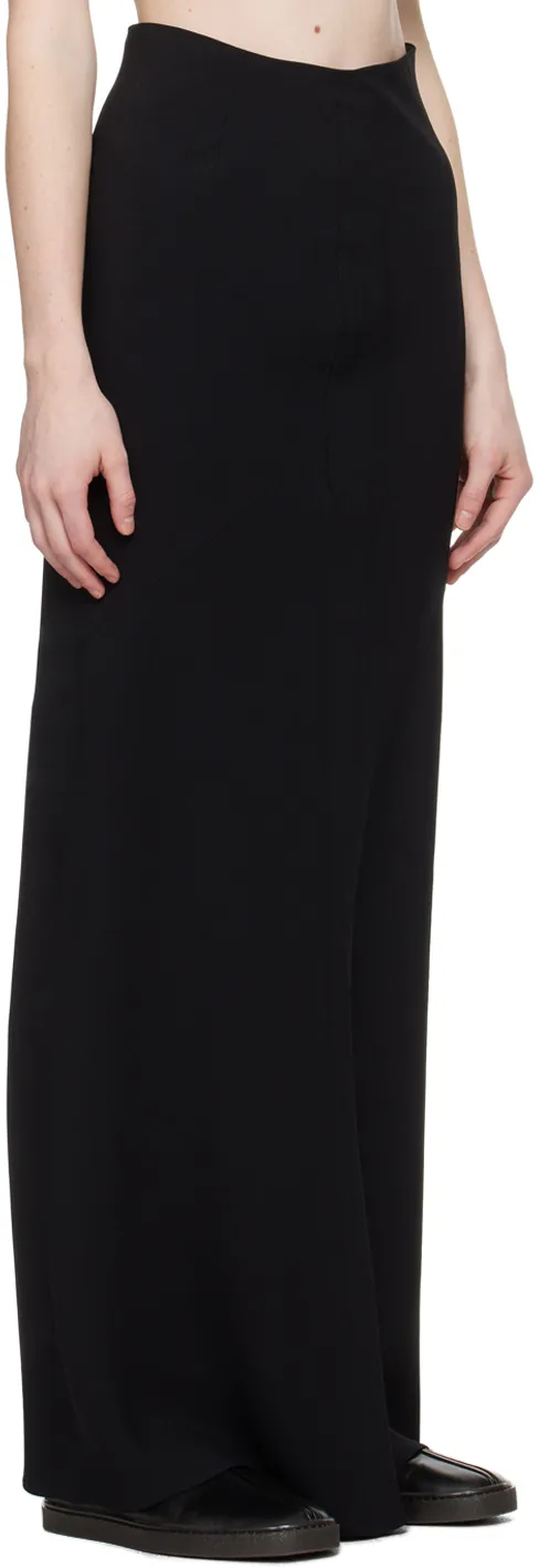 Bias-Cut Flared Maxi Skirt
