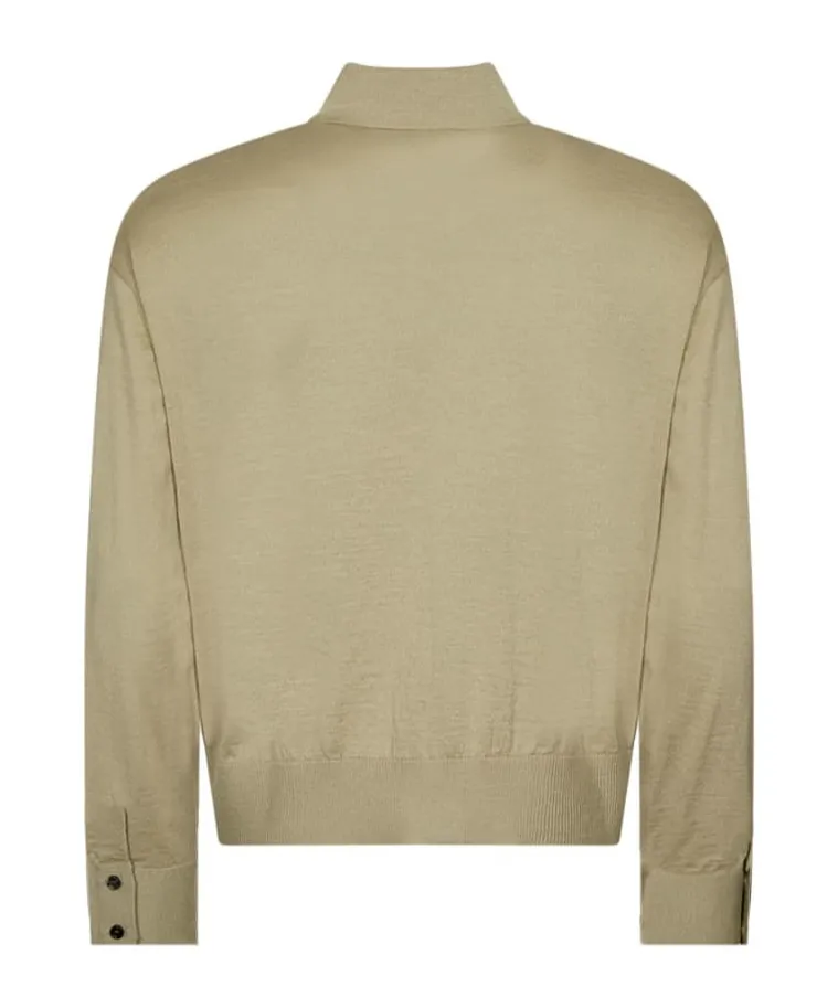Long-Sleeved Button-Up Cardigan