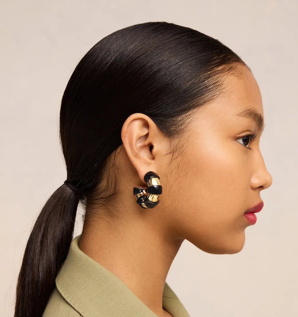 Logo Stripe Earrings
