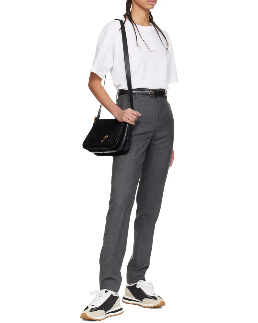 Logo Wool Casual Pants