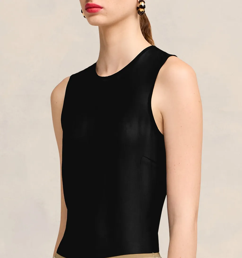 Semi-Sheer Sleeveless Top