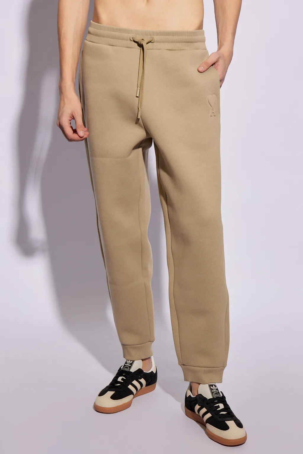 Logo Embossed Drawstring Track Pants