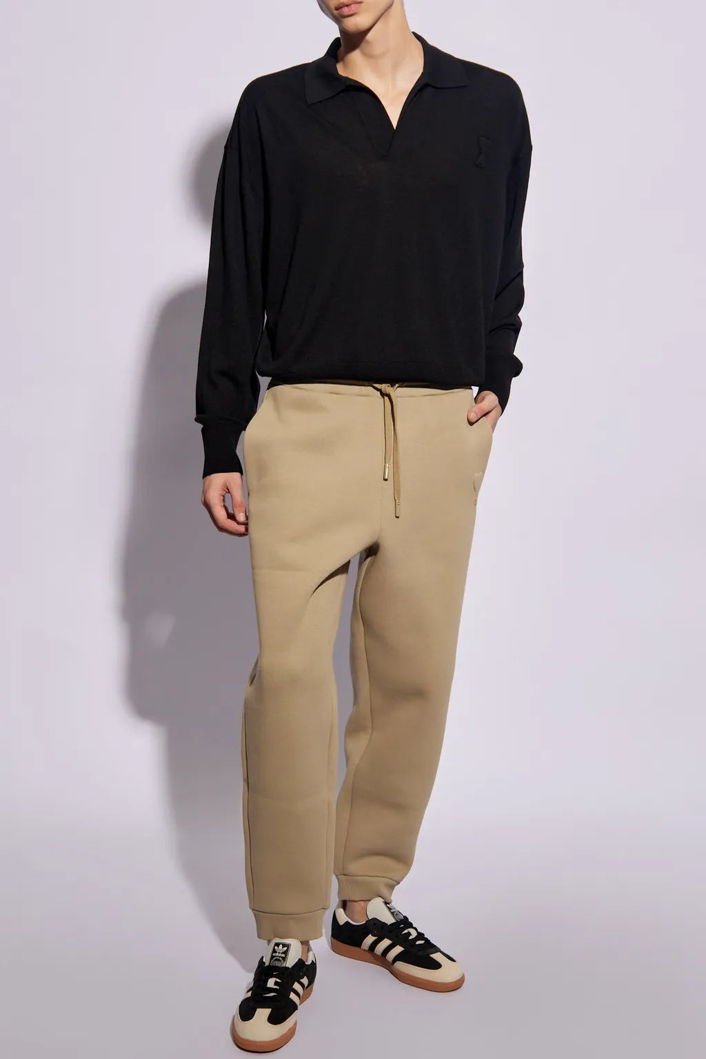 Logo Embossed Drawstring Track Pants