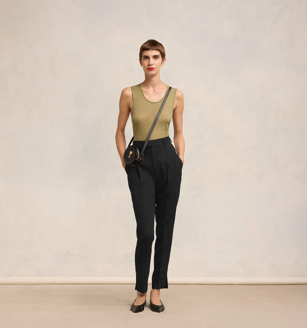 High Waist Cigarette Trousers