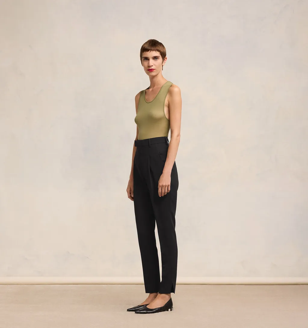 High Waist Cigarette Trousers