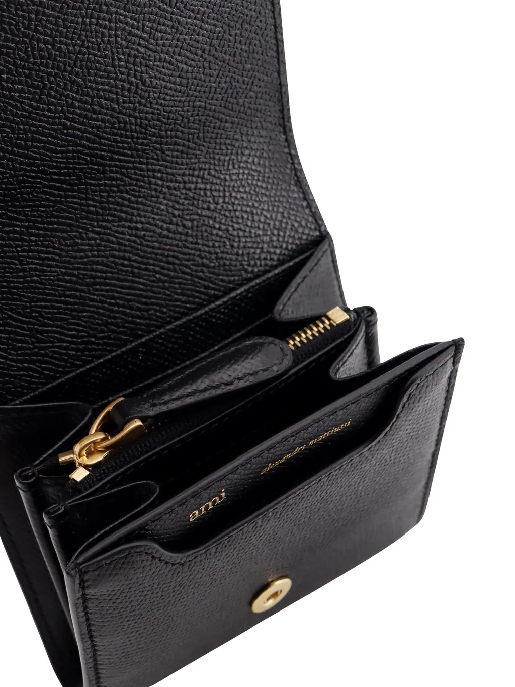 Logo Plaque Tri-Fold Wallet