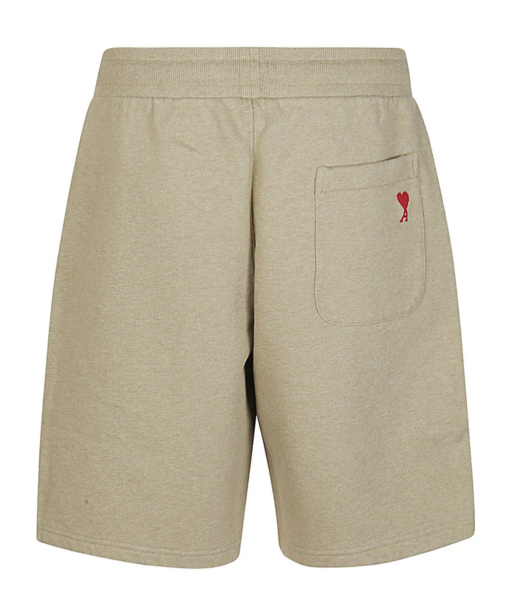 Logo Embroidered Drawstring Knitted Shorts