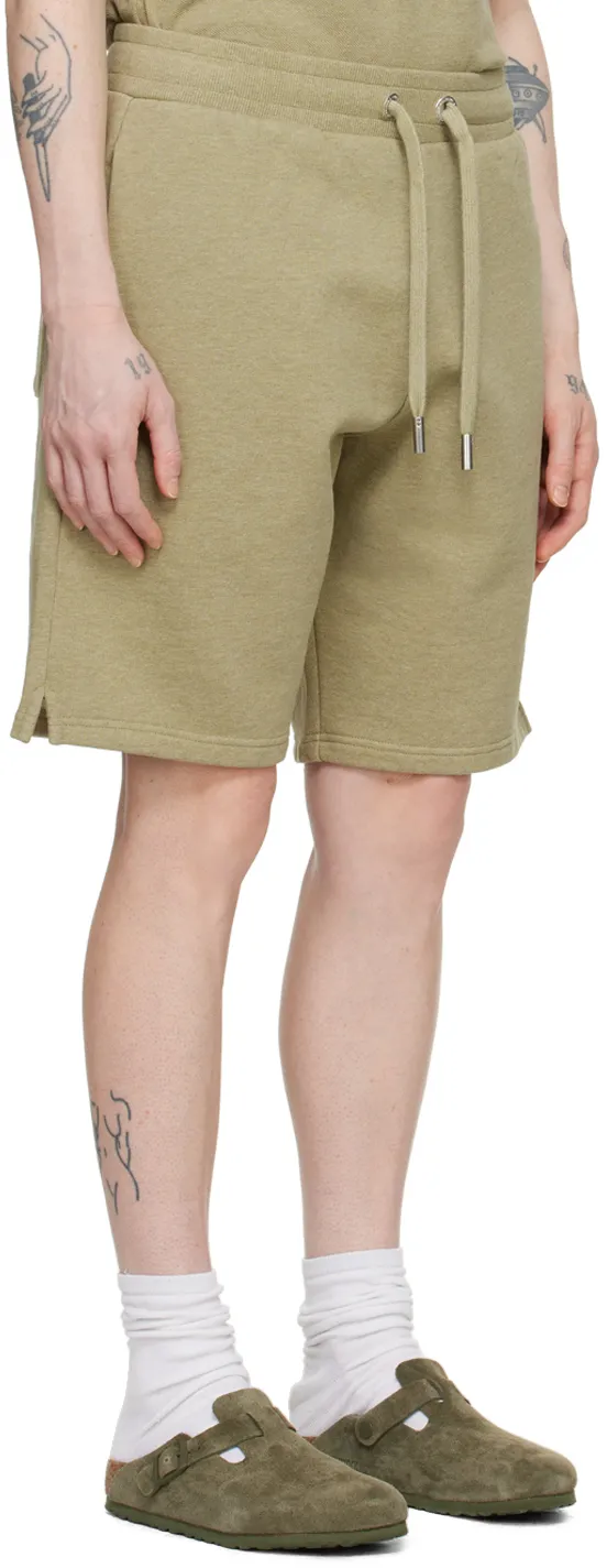 Logo Embroidered Drawstring Knitted Shorts