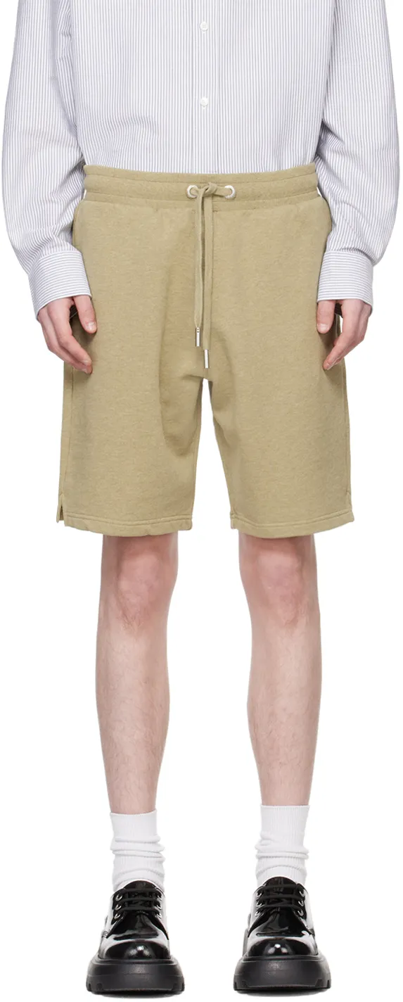 Logo Embroidered Drawstring Knitted Shorts