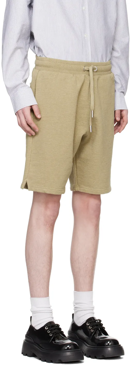 Logo Embroidered Drawstring Knitted Shorts
