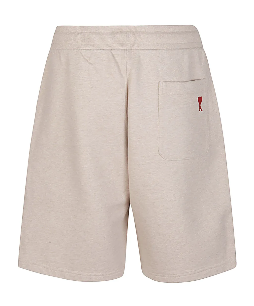 Logo Embroidered Drawstring Knitted Shorts