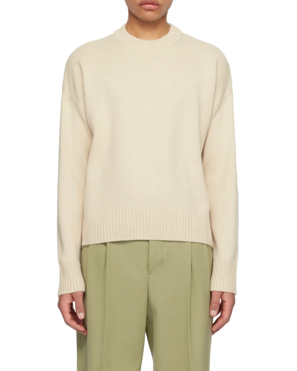 Rib Round Neck Sweater