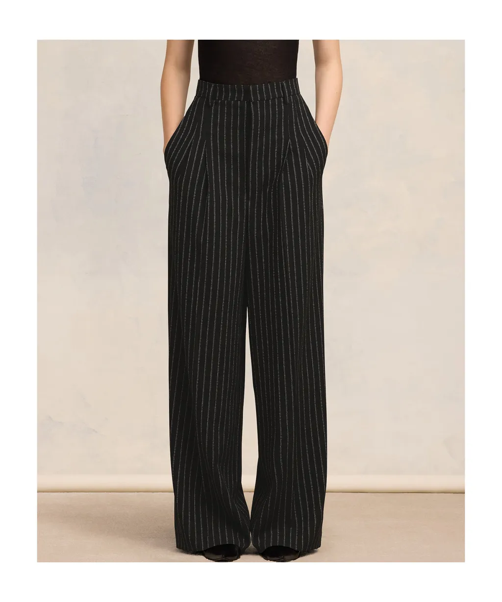 High-Waisted Casual Pants