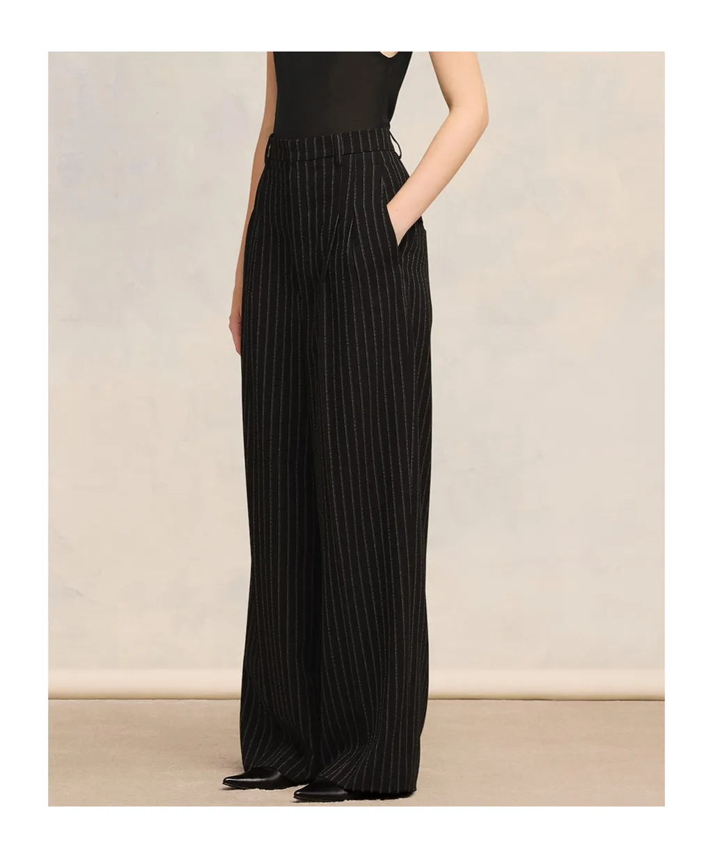 High-Waisted Casual Pants