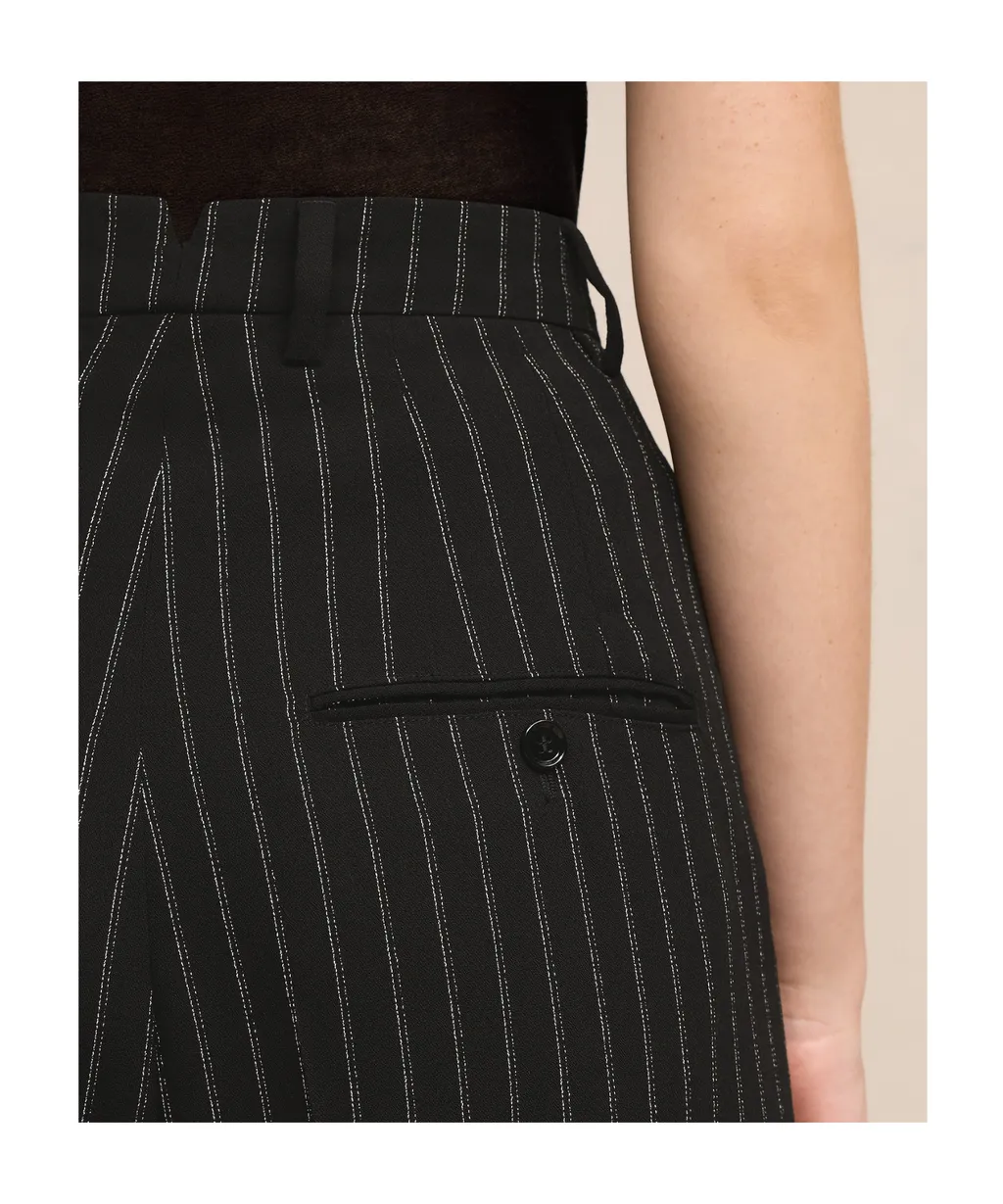 High-Waisted Casual Pants