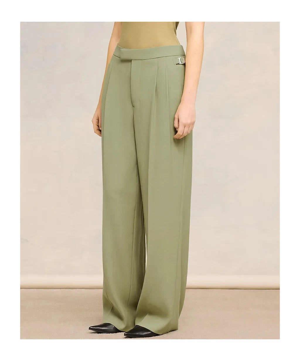 High Waist Straight Leg Pants