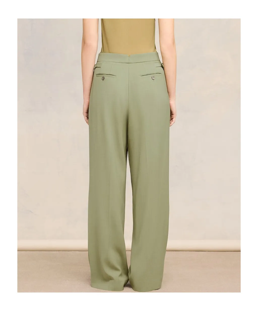 High Waist Straight Leg Pants