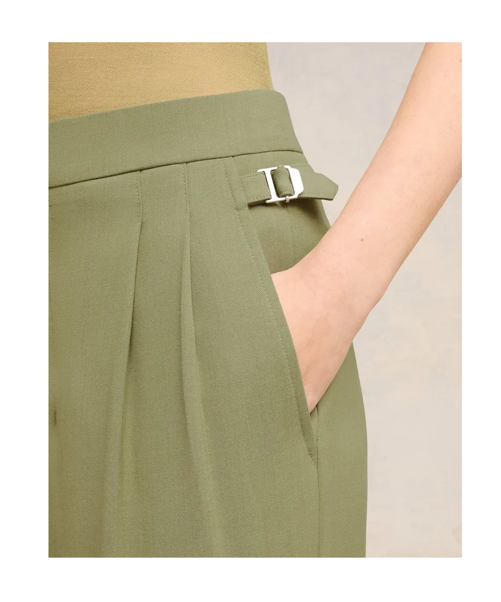 High Waist Straight Leg Pants