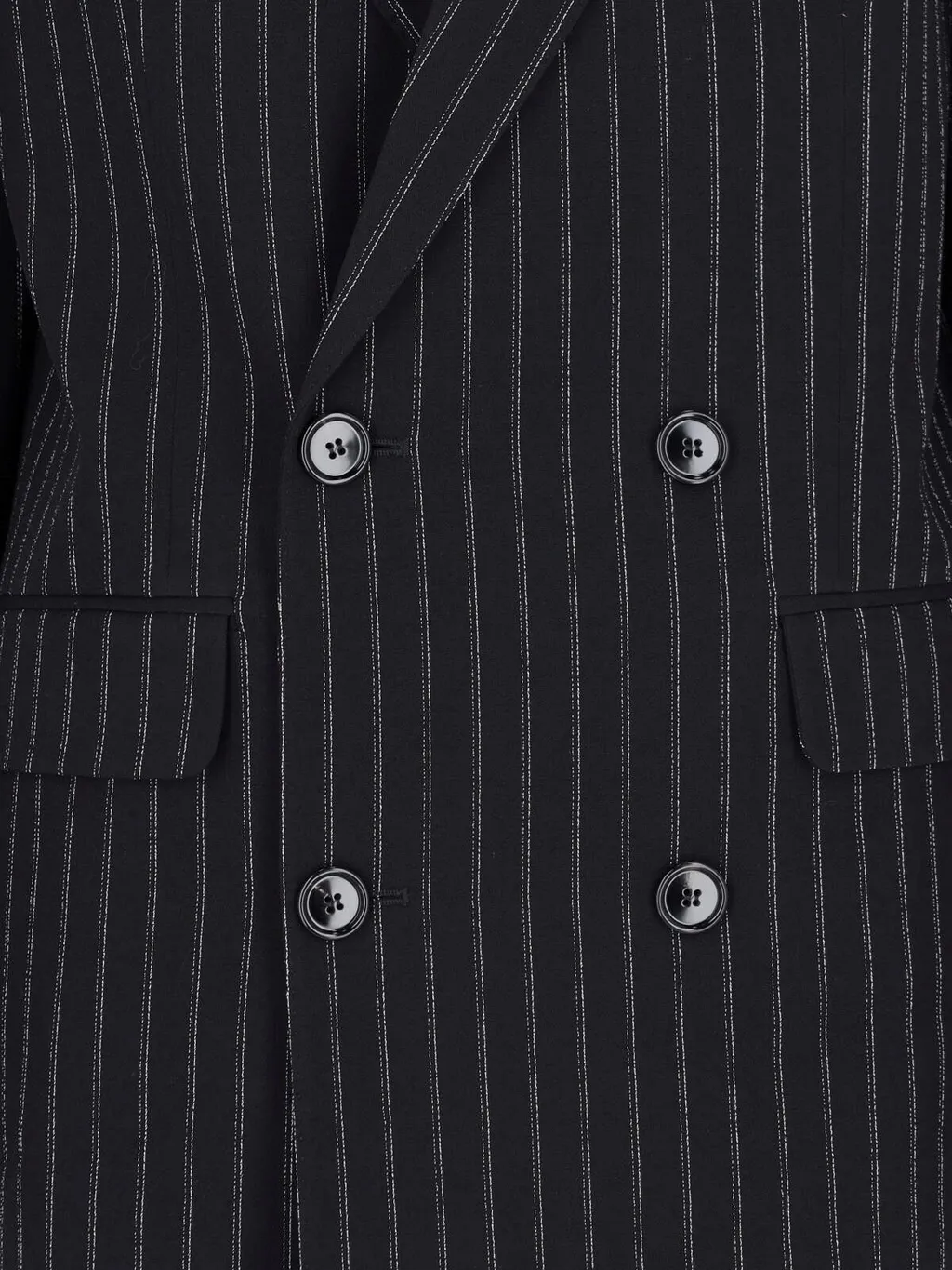 Striped Double-Breasted Blazer