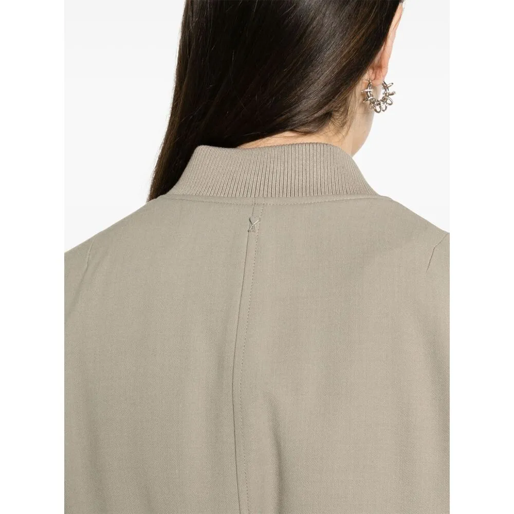 Zip-Up Padded Bomber Jacket