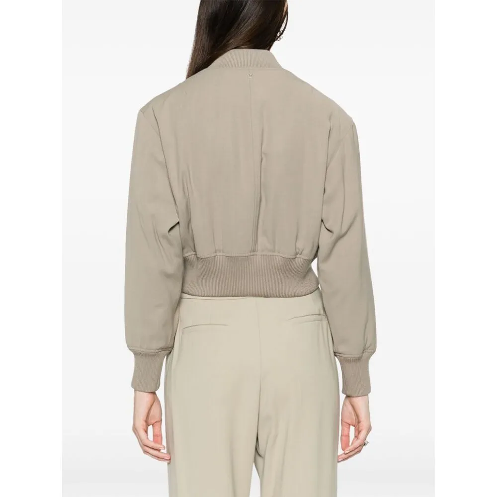 Zip-Up Padded Bomber Jacket