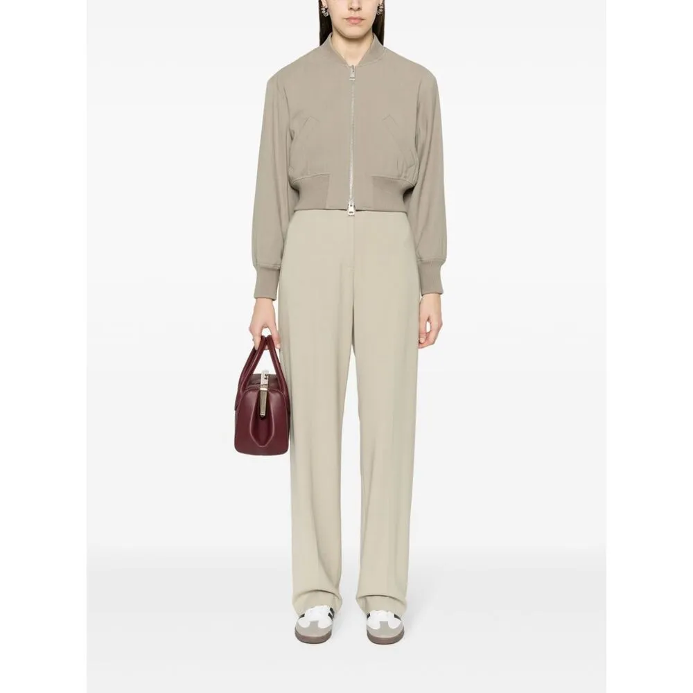Zip-Up Padded Bomber Jacket