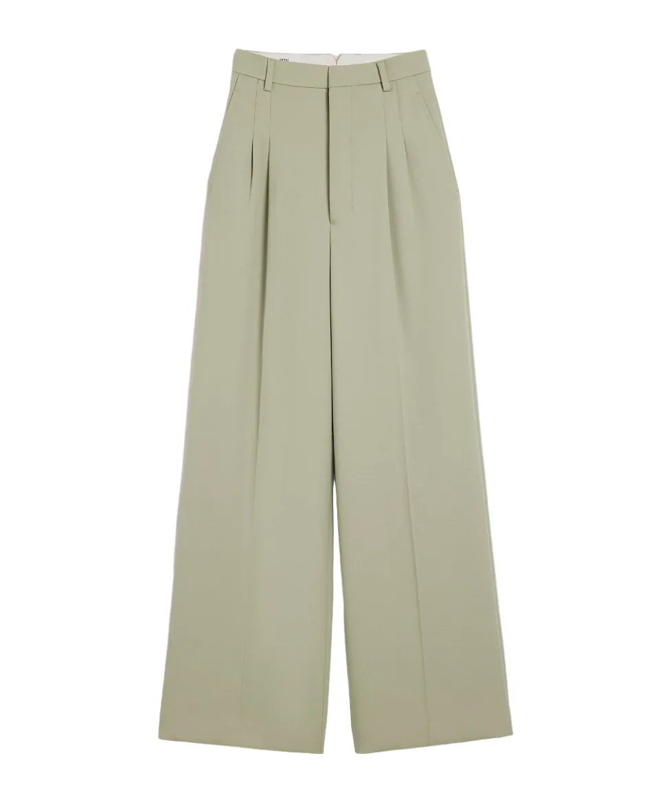 Wide Leg Pleated Pants