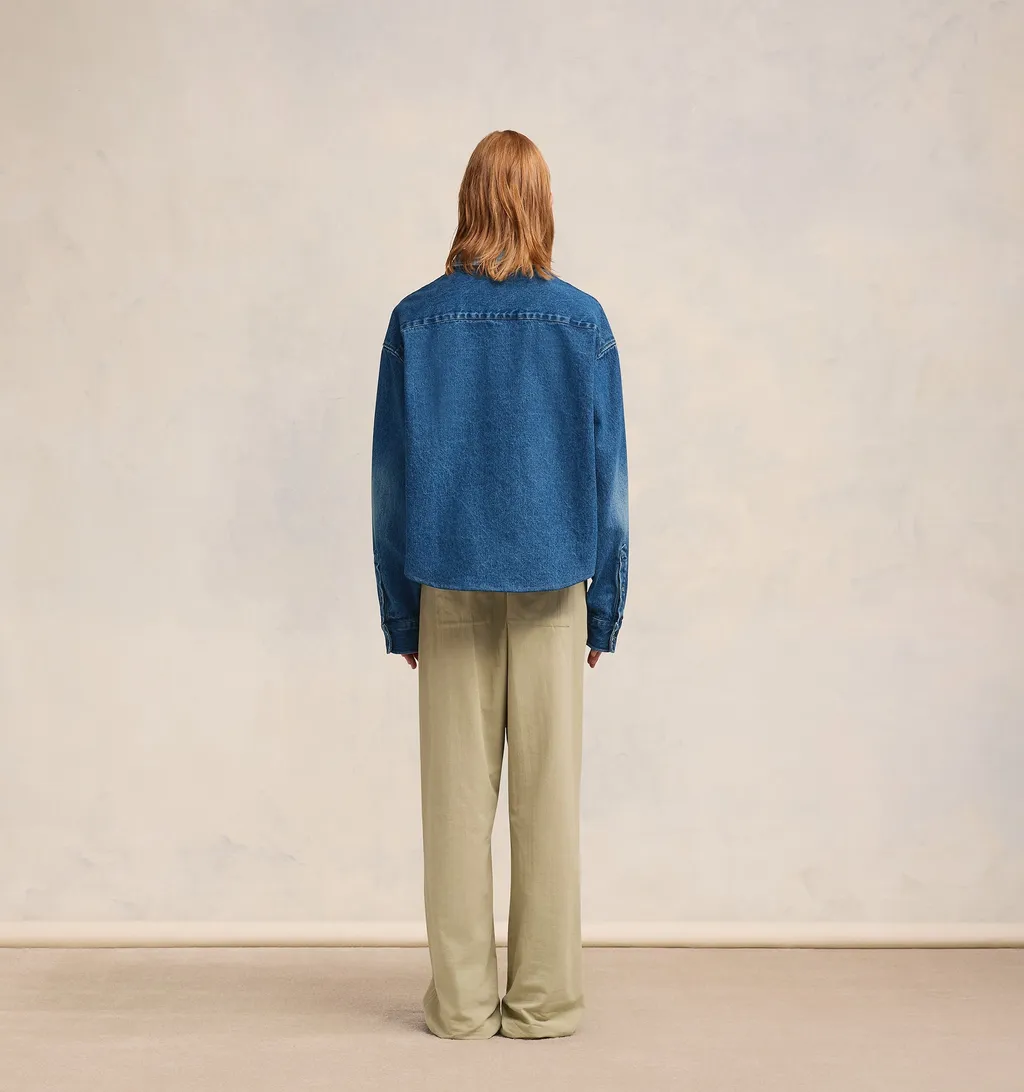 Ami Button-Up Denim Shirt