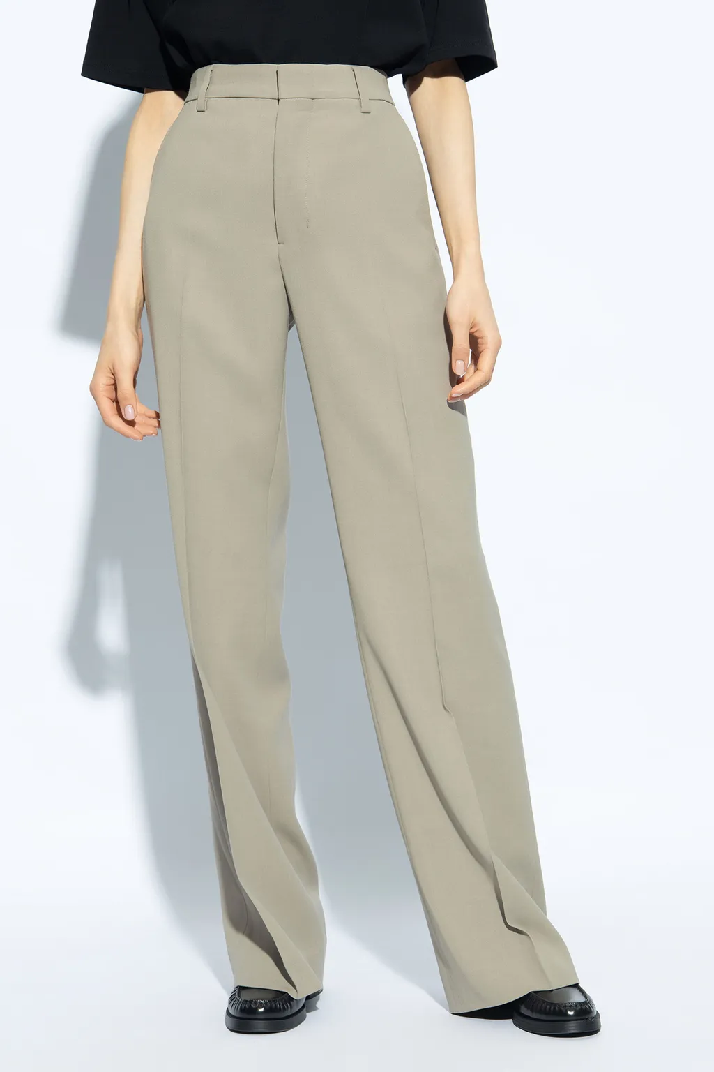 High-Waist Tailored Trousers