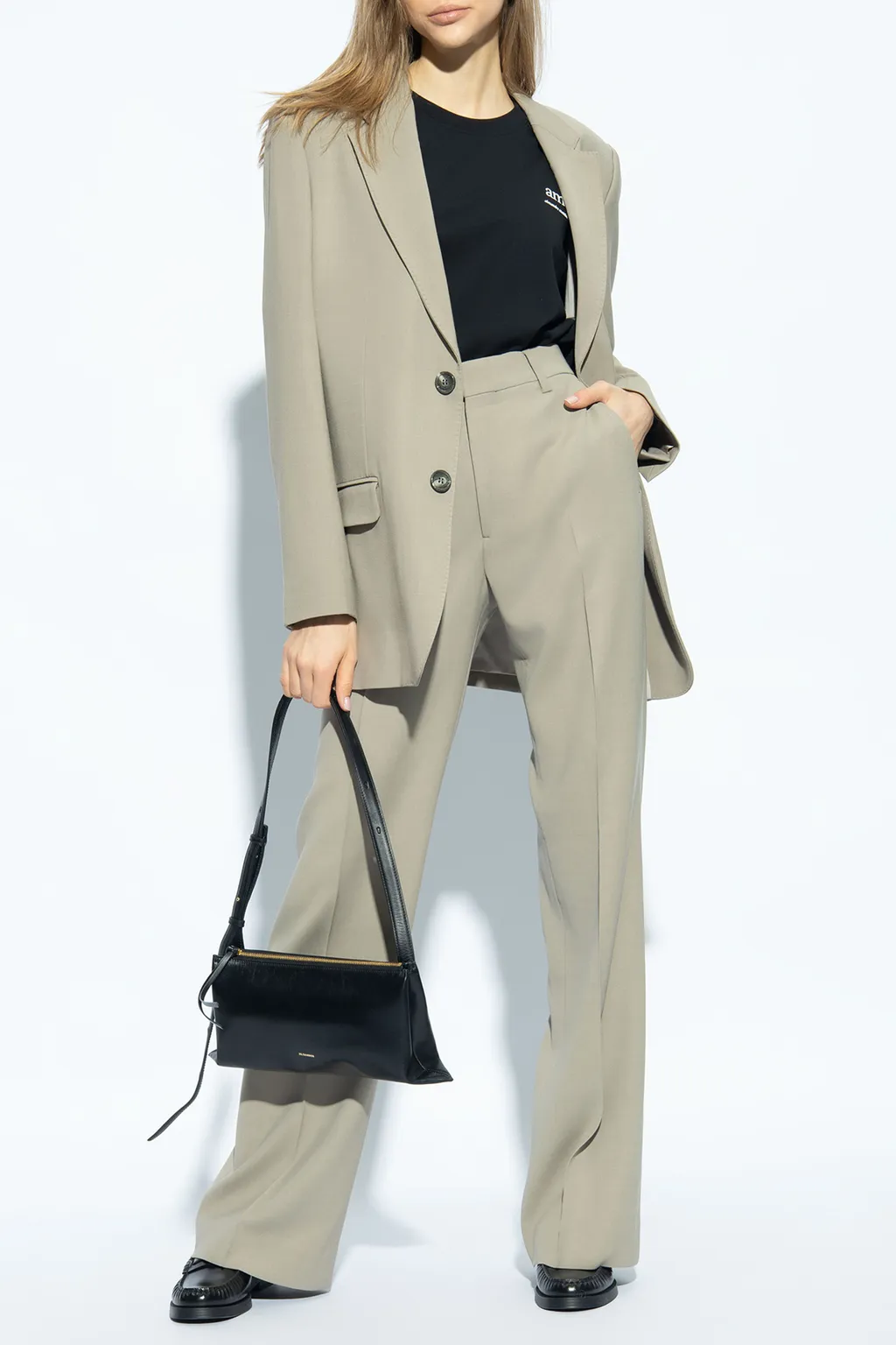 High-Waist Tailored Trousers