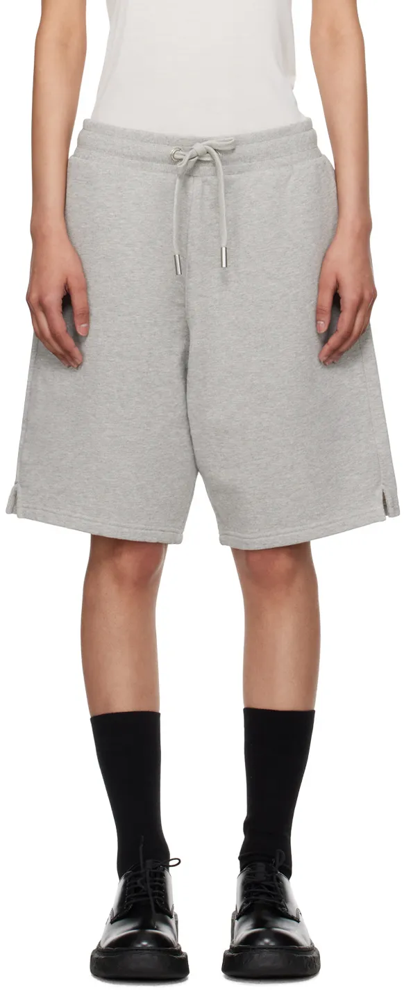 Ami De Coeur Logo Embroidered Drawstring Knitted Shorts