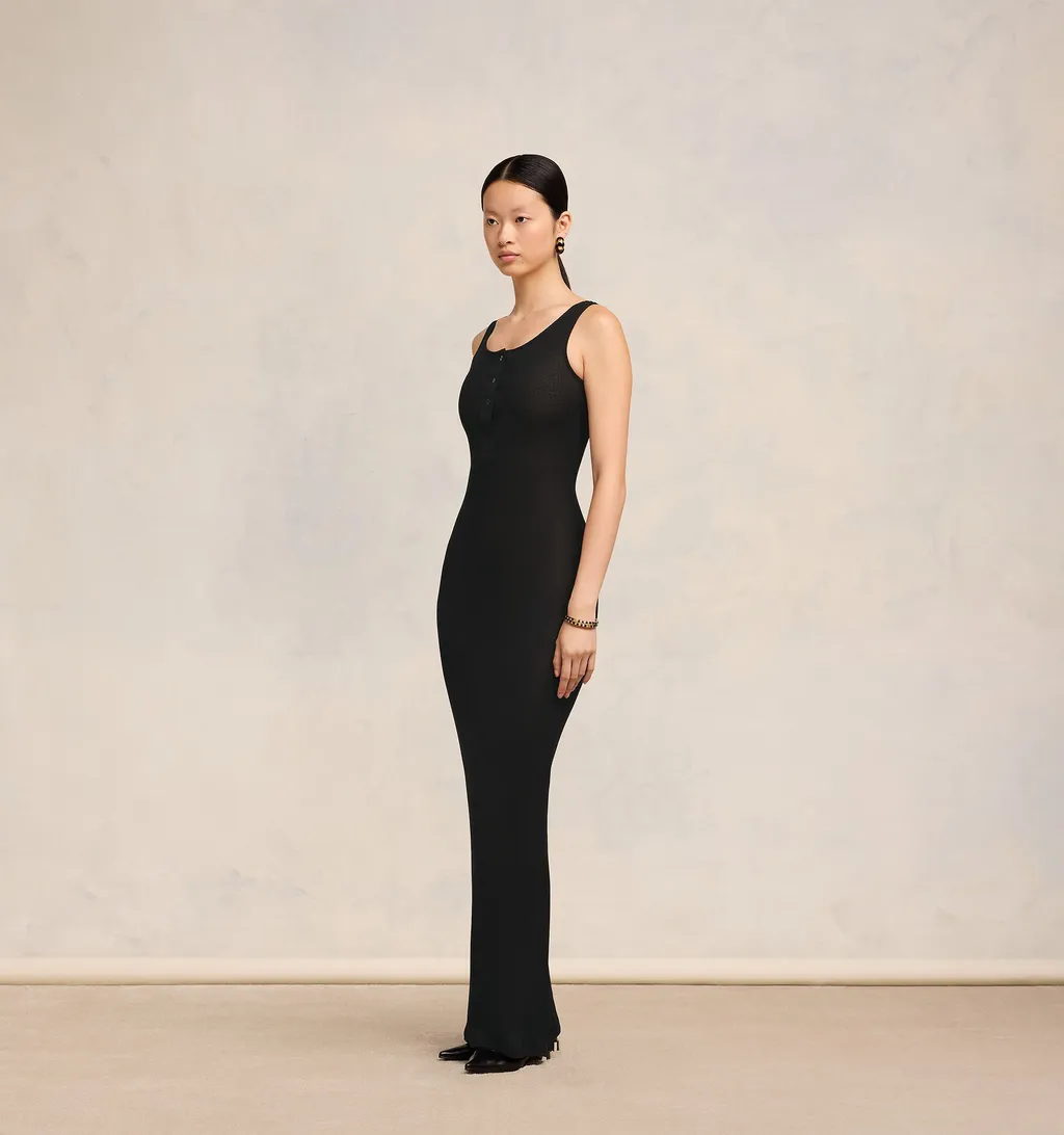 Ribbed Sleeveless Dress