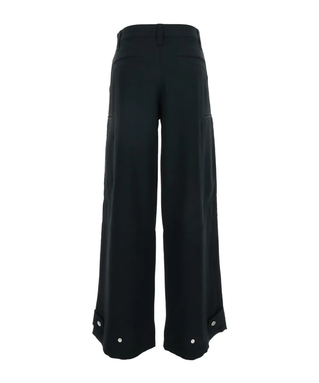 Low-Rise Straight Leg Trousers