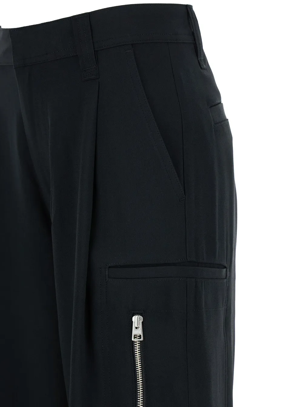 Low-Rise Straight Leg Trousers