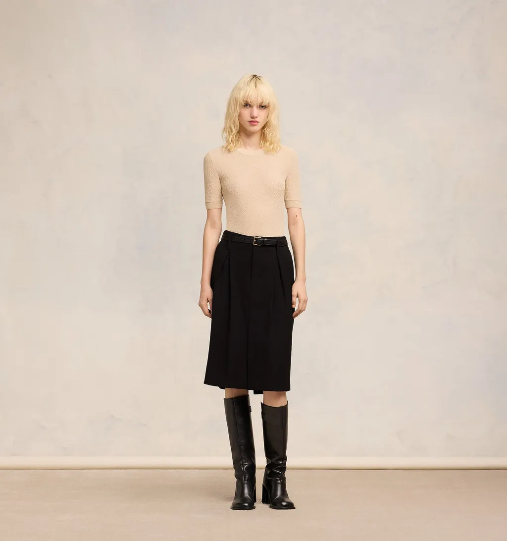 T-Shirt With Round Neck And Short Sleeves
