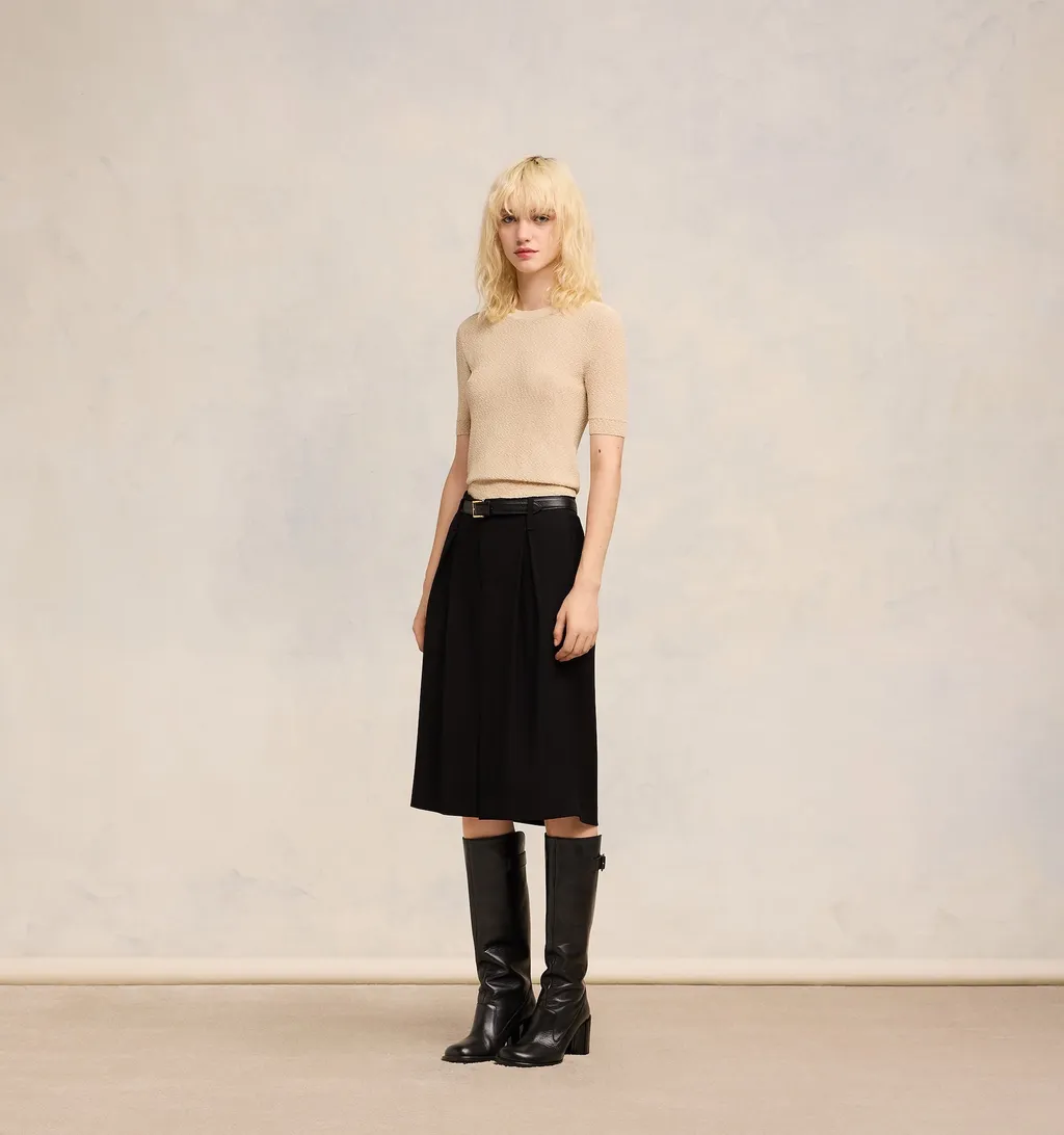 T-Shirt With Round Neck And Short Sleeves