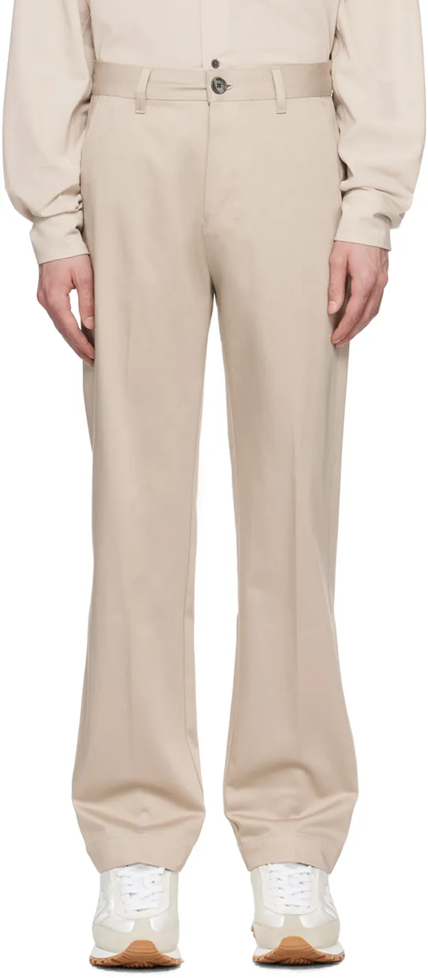 Mid-Rise Cropped Trousers