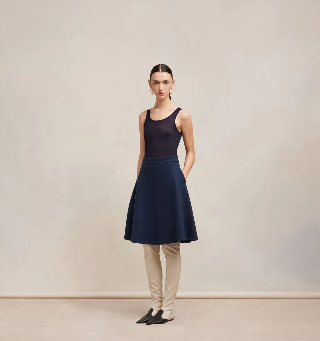 A-Line Wool Skirt