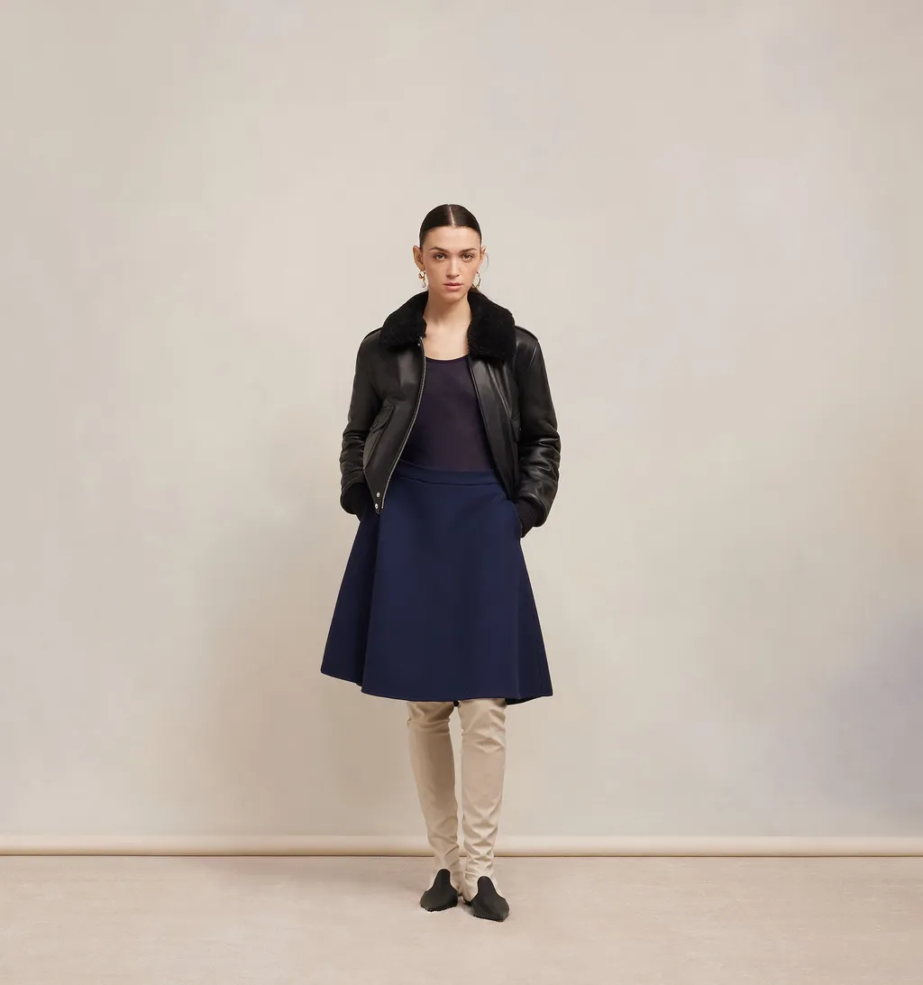 A-Line Wool Skirt