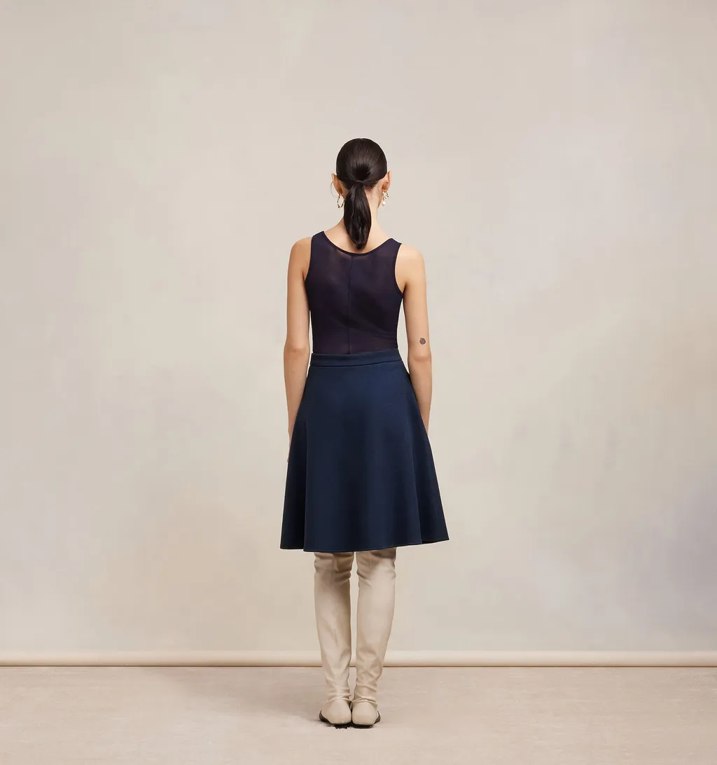 A-Line Wool Skirt